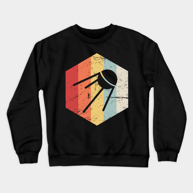 Retro Sputnik Icon Crewneck Sweatshirt by MeatMan